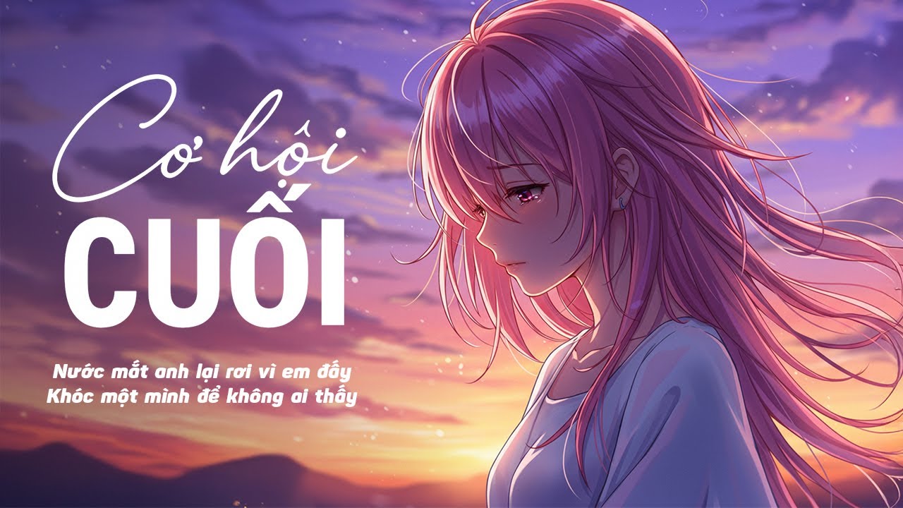 Cơ Hội Cuối - An Vũ | Lyric Video | Nước mắt anh lại rơi v&igrave; em đấy