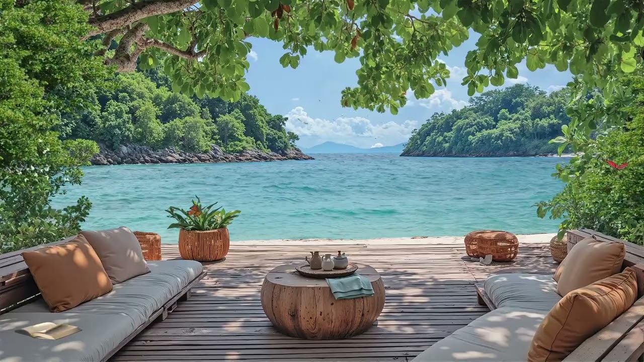 Oceanfront Bossa Nova Bliss 🌊 Soft Brazilian Jazz & Chill Lounge Music for Relaxing Escape