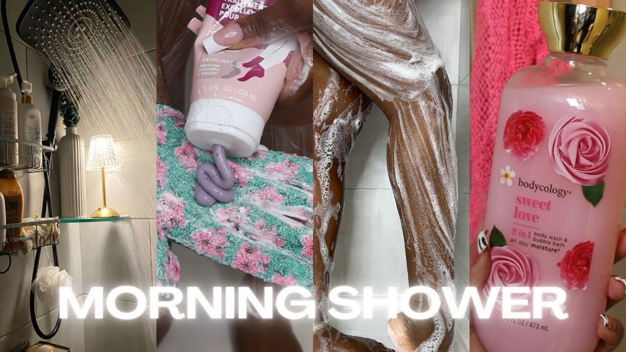 Morning Shower Routine 🧼🚿🫧|ASMR|feminine hygiene 
