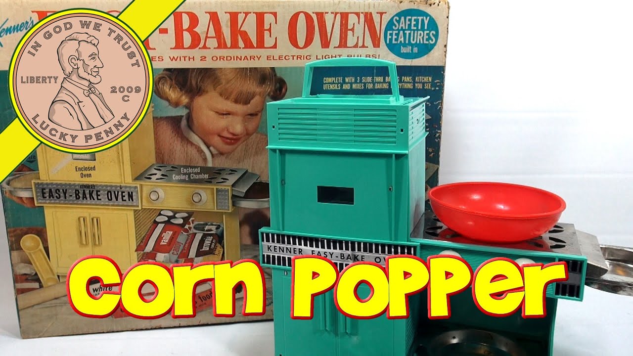 1964 Betty Crocker Easy Bake Oven, Kenner Toys - Easy Pop Corn Popper!
