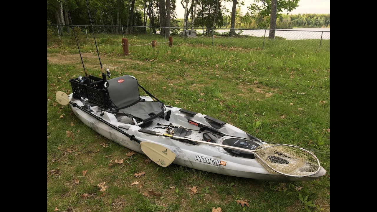 My Old Town Predator MX Kayak Setup Outfitted for Fishing (Plus My Crate Mod)