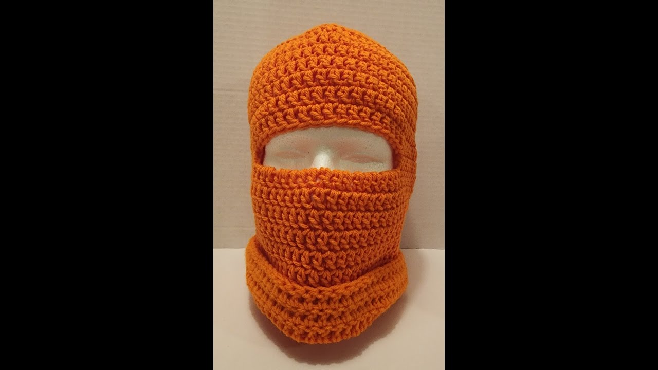 Crochet ski mask