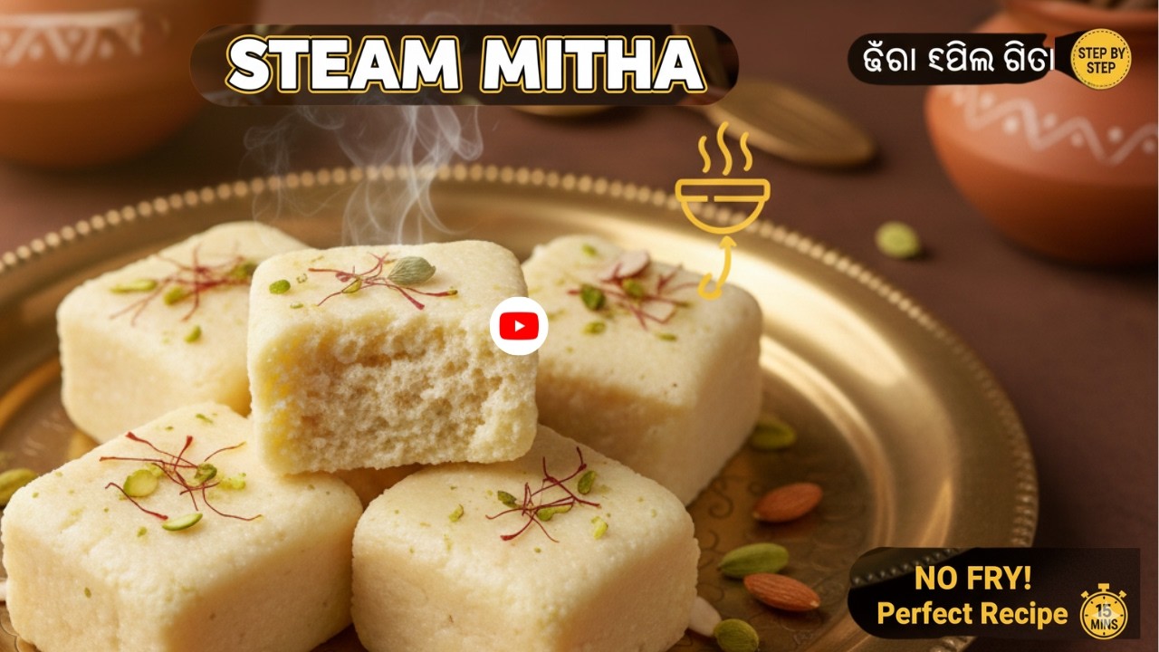 Steamed Sandesh in Minutes! 🔥 Odia Sweet