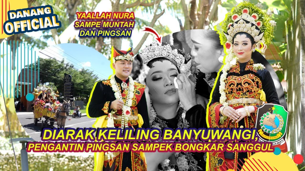 Pakai Baju Pengantin ADAT MUPUS BRAEN Danang Nura dibilang raja dan ratu Banyuwangi