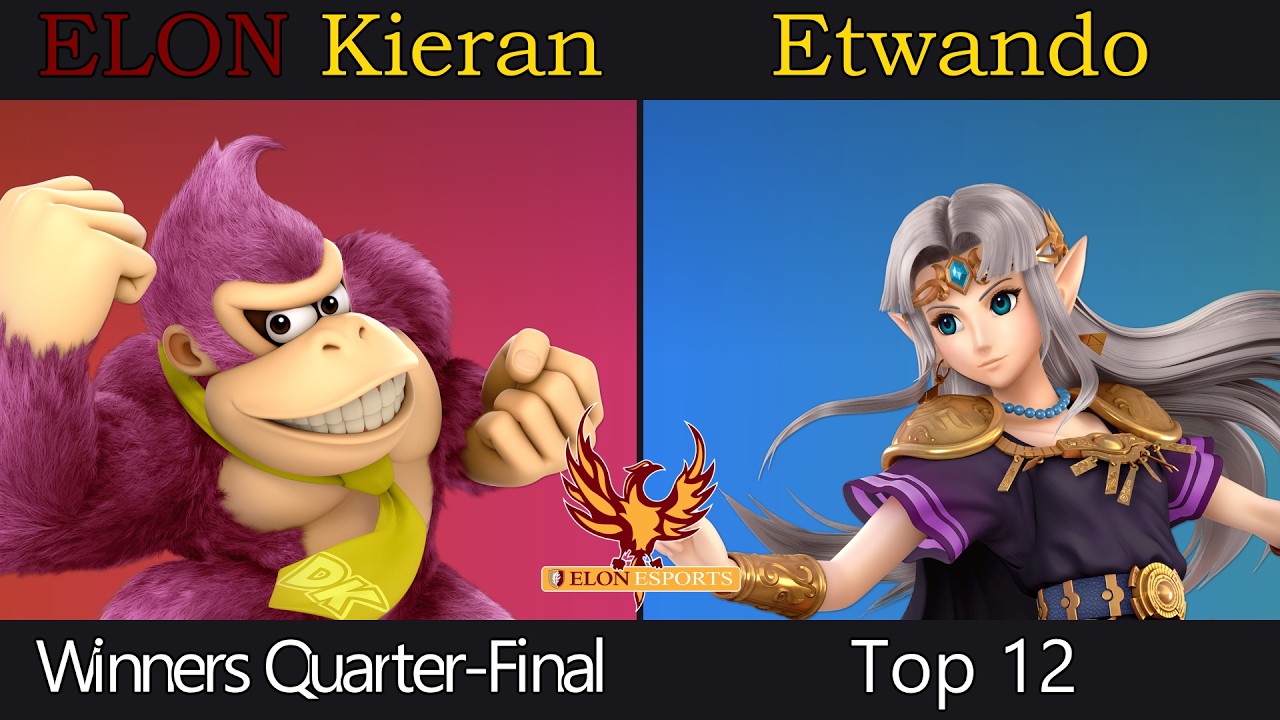 Elon SmashFest #68 | ELON Kieran (Donkey Kong) vs Etwando (Zelda, Bowser) | Winner's QFs | 2/7/26