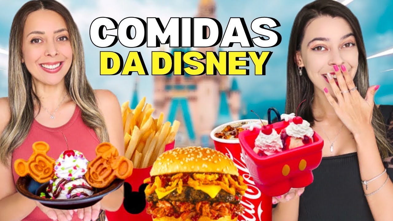 UM DIA INTEIRO COMENDO COMIDAS DA DISNEY 🔥