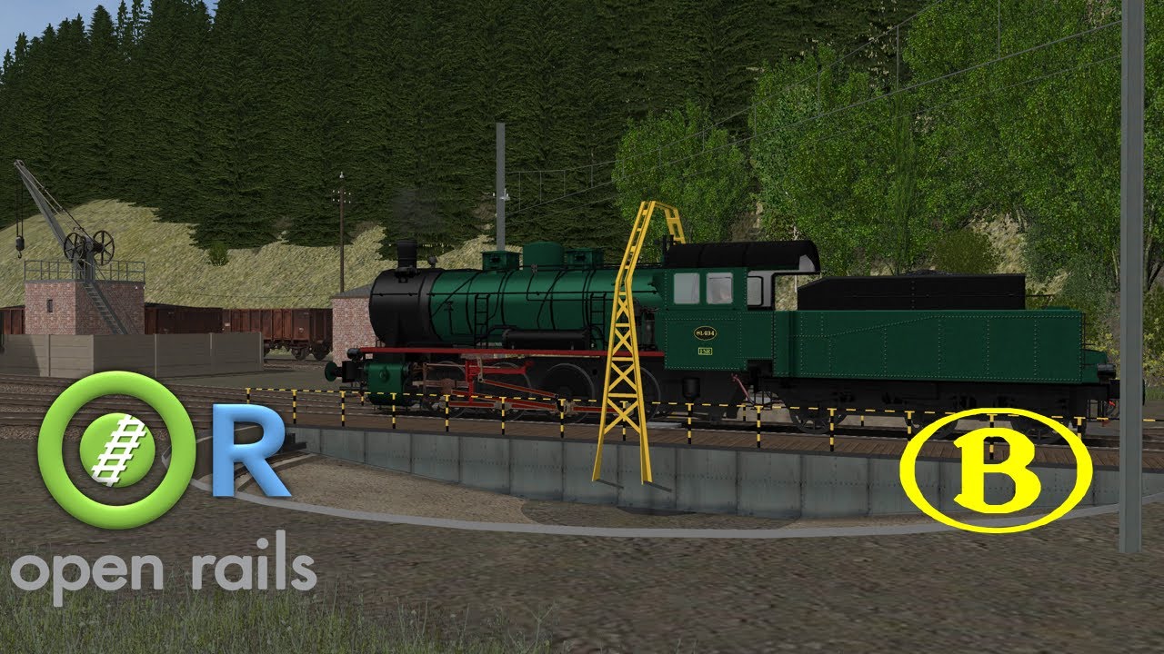 Open Rails - Vennbahn : Type 81 on Trois-Ponts turntable