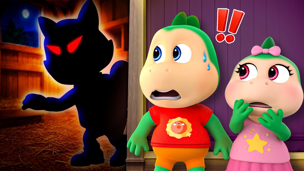Oh No! Monster in the Dark! 👾🌑 Don't be afraid, Sparkle! 🔥 Fire Spike Family Cartoon Kids Stories
