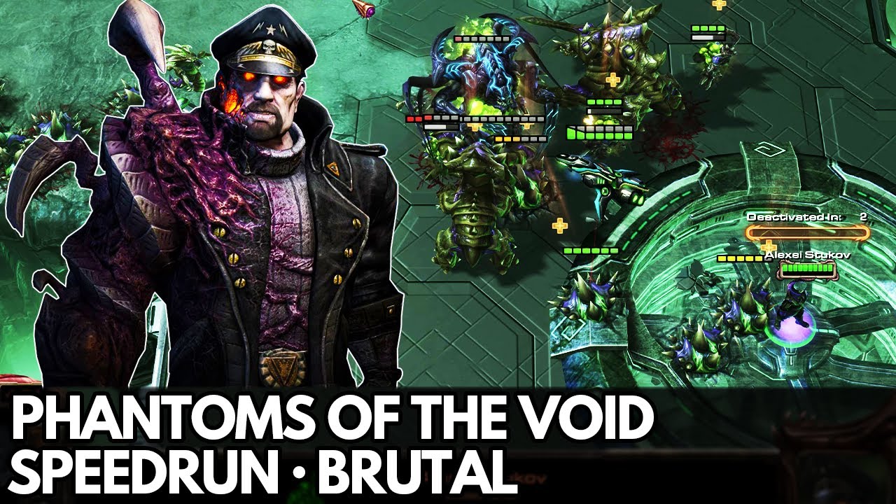 StarCraft 2 HotS - Mission 15 (Phantoms of the Void) - Speedrun (Brutal, all objectives)