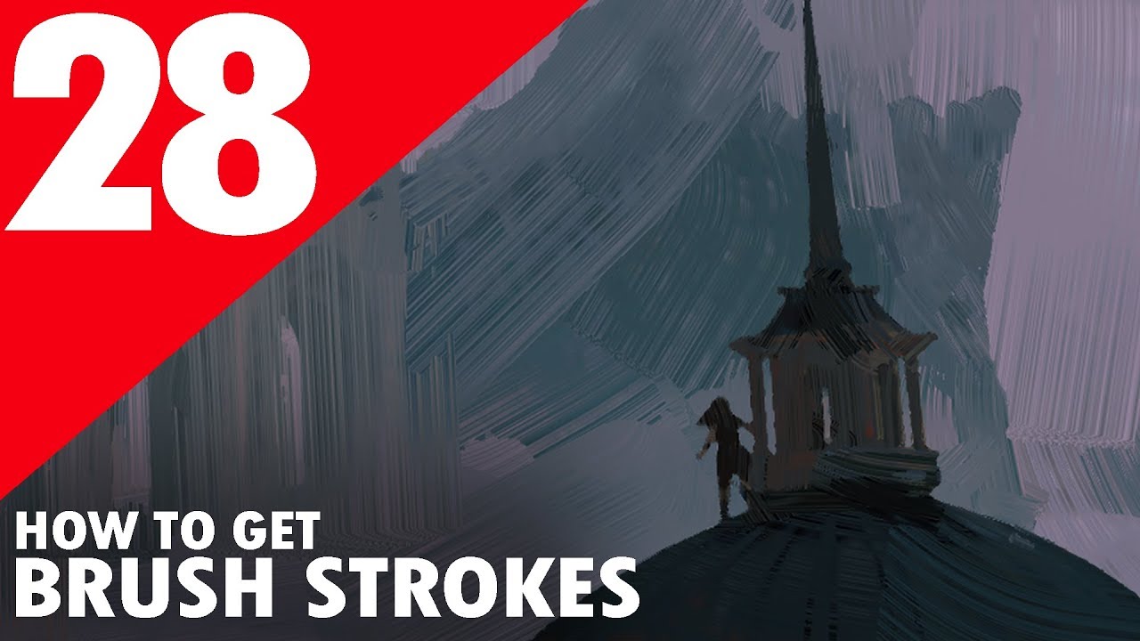 HOW TO GET BRUSH STROKES - PHOTOSHOP - EPISODE 28