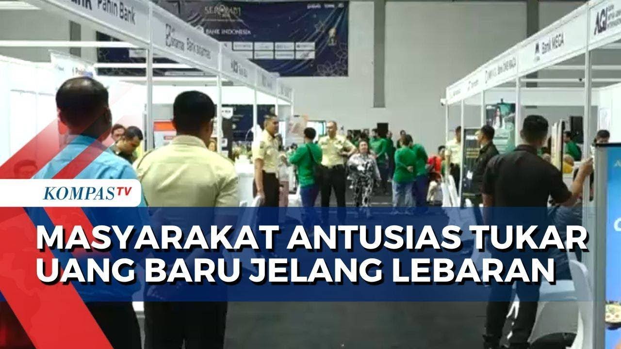 Jelang Lebaran warga Antusias Tukar Uang Baru