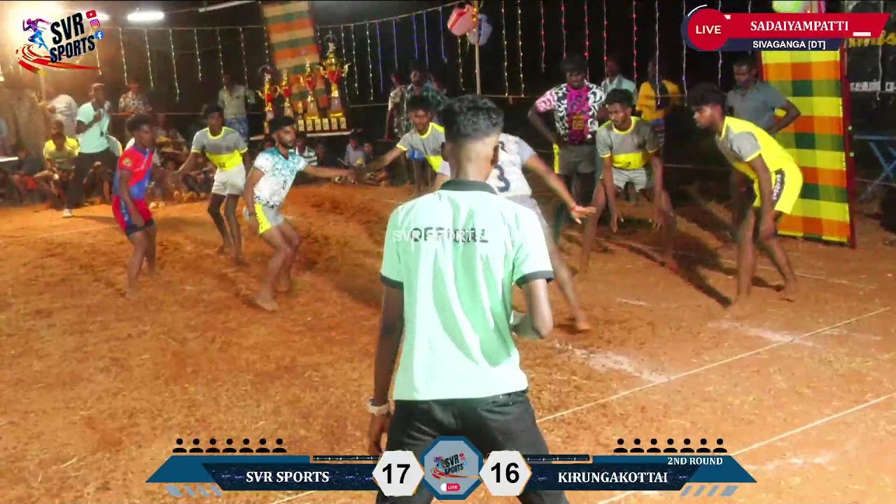 🔴1ST ROUND|SVR SPORTS  {VS} KIRUNGAKOTTAI |MUTHUVELPATTI  KABADDI | SVR SPORTS | KB | 2026
