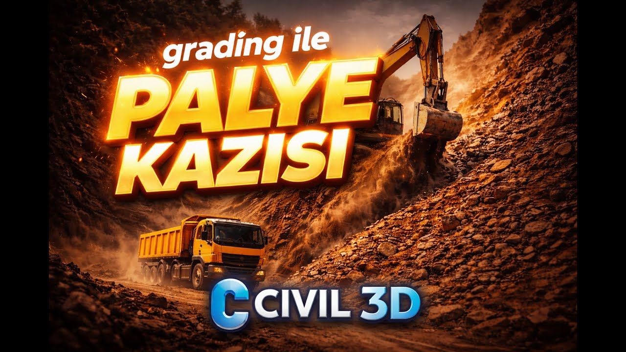 Civil 3D’de Palye Kazısı Grading Ile Bu Kadar Kolay mı?