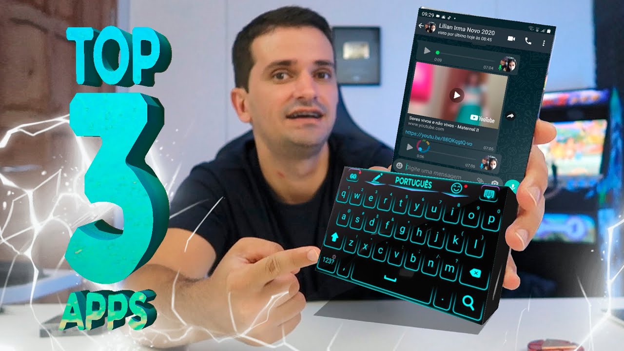 TOP 3 MELHORES teclados para ANDROID!