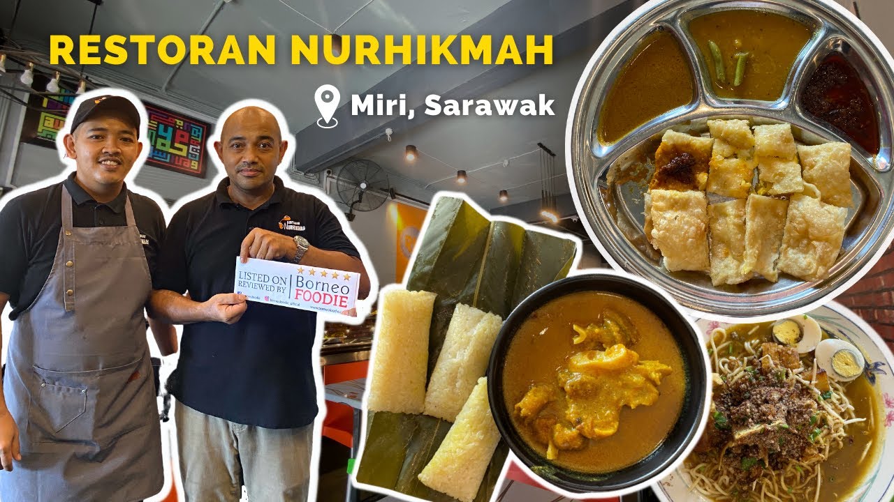 CANAI GORENG? Kelupis for breakfast?! Miri | Sarawak | Malaysia | Borneo Foodie | Restoran Nurhikmah