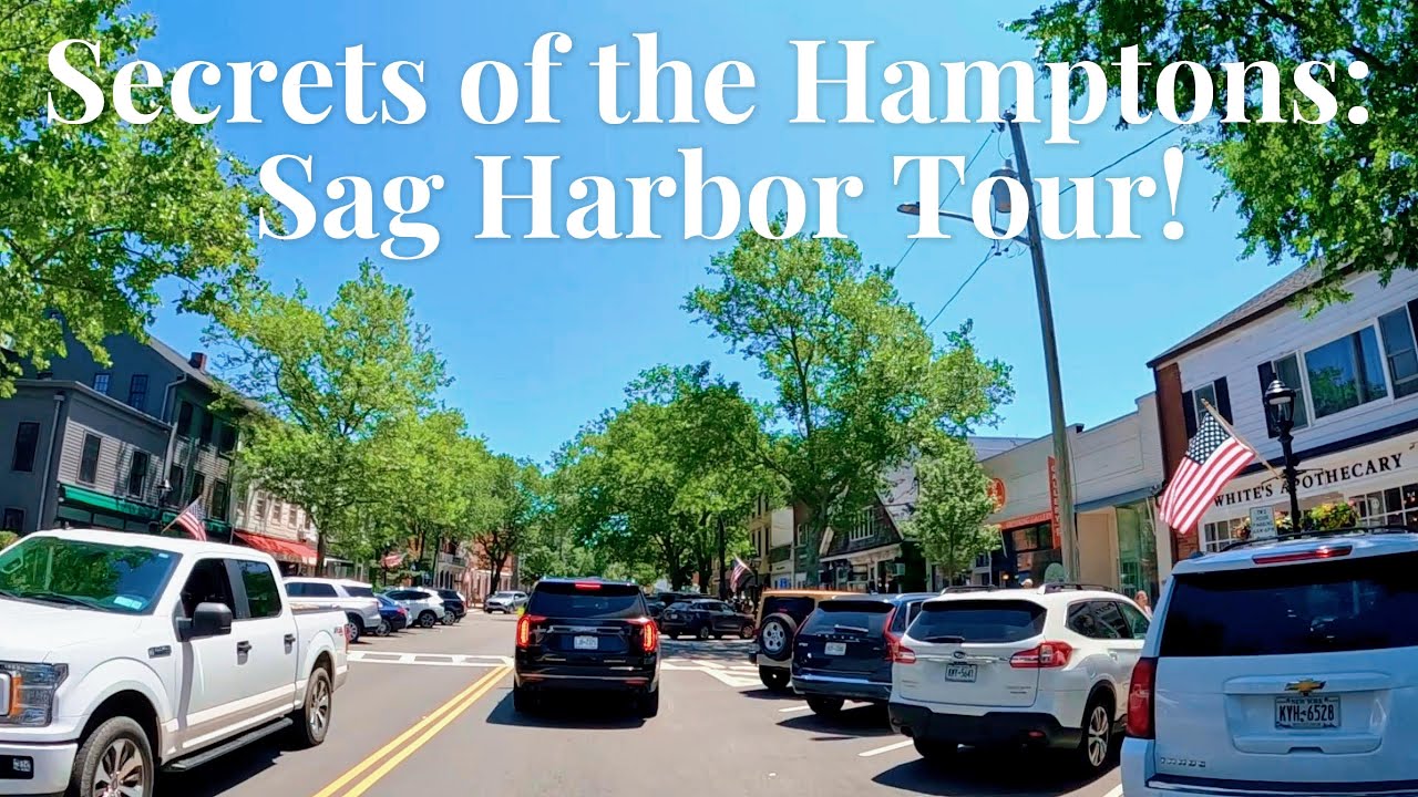 A Perfect Summer Drive Through Sag Harbor, NY - 4K Long Island