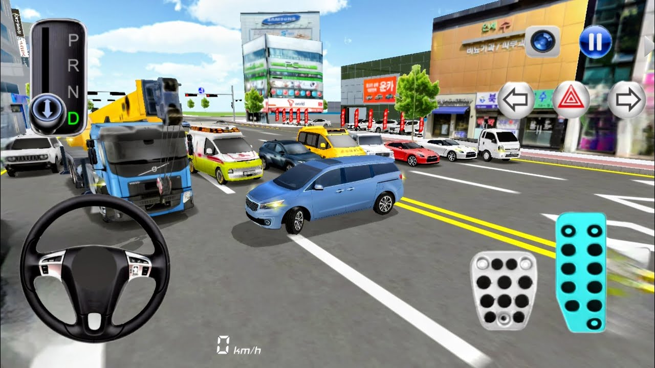 KIA Carnival Sky blue Construction in Parking Garage -3D Driving Class Simulator - Android GamePlay#
