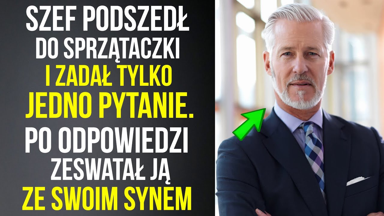 Szef podszedł do sprzątaczki i zadał tylko jedno pytanie. Po odpowiedzi zeswatał ją ze swoim synem