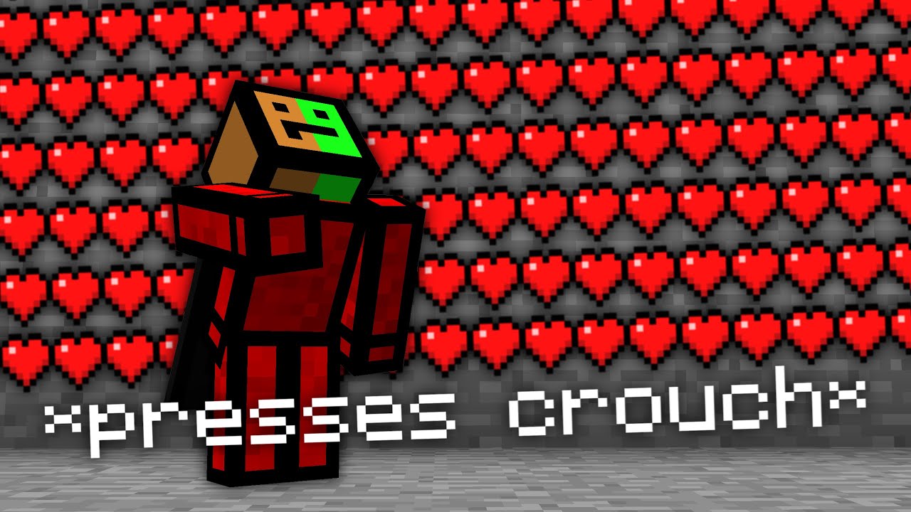 Minecraft UHC but every time you CROUCH, you instantly HEAL.