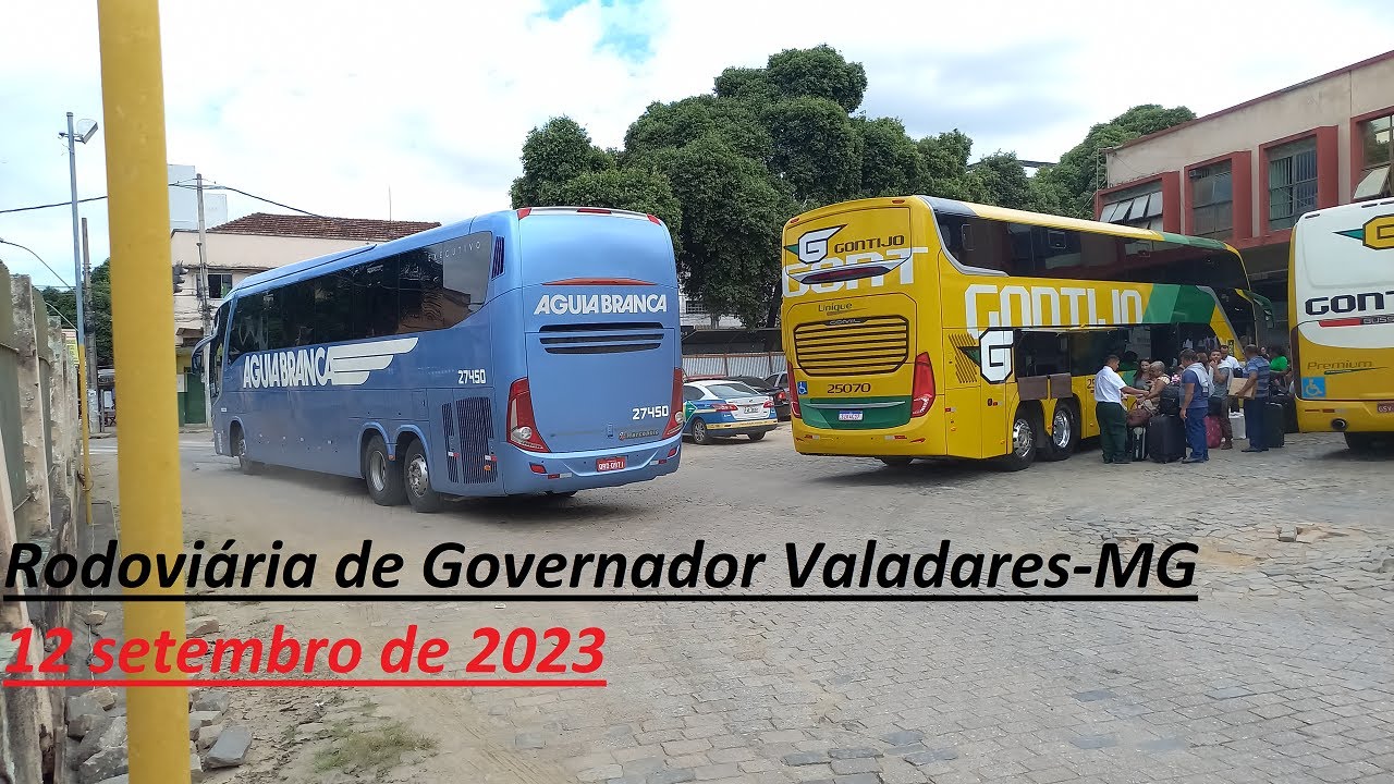 Movimentação rodoviária Governador Valadares-MG, 12/09/23, DD invictus Gontijo 2023,Saritur, VAB....