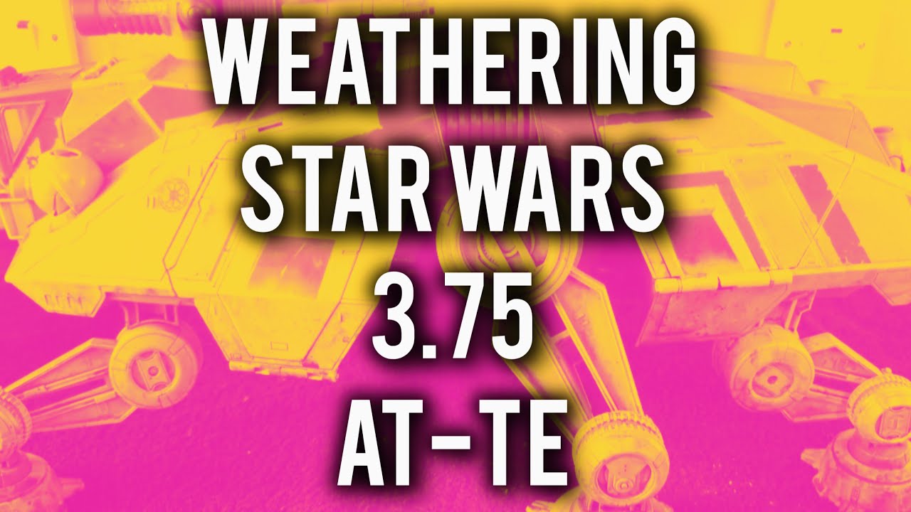 Custom weathering Hasbro Star wars 3.75 AT-TE Walker!