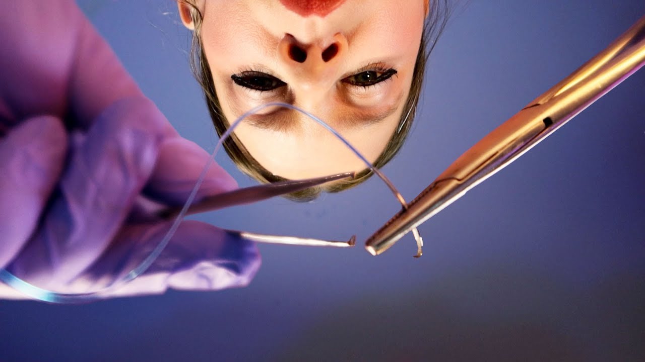 ASMR Hospital Head Trauma | Giving You Stitches, Removing Foreign Objects From Your Eyes
