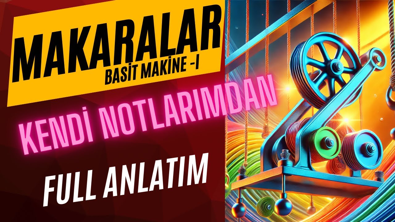 BASİT MAKİNELER -1 | MAKARALAR | TÜM DETAYLARIYLA FULL ANLATIM ⭐️ 🚀 #11sınıf #aytfizik #yks2026