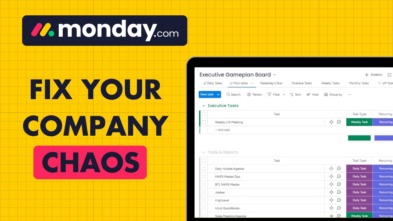 Scale Your Operations Inside Monday.com | The Ultimate Business OS for Startups