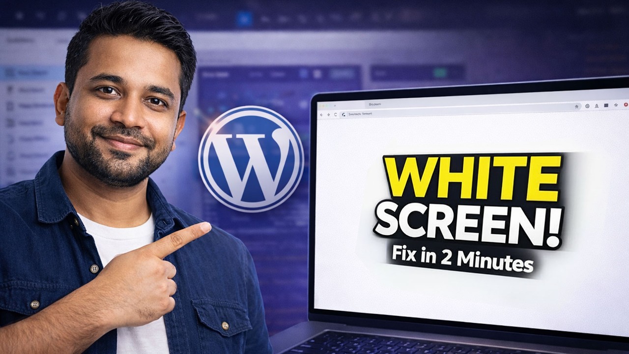 WordPress White Screen Fix in 2 Minutes (No Coding)