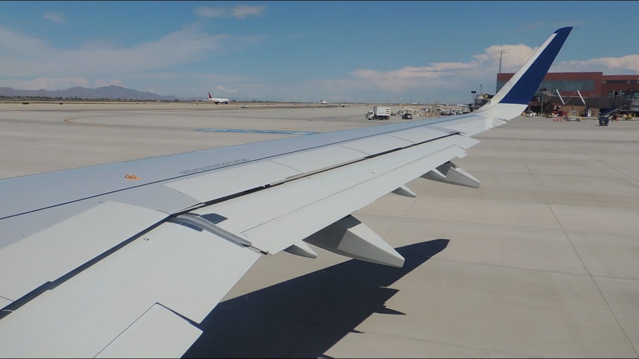 Delta Airlines Airbus A321-271NX [N523DE] pushback, start up, and takeoff from SLC