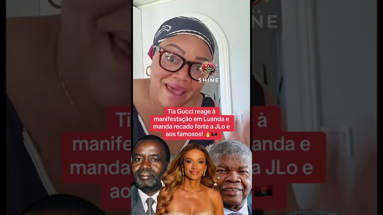 Tia Gucci reagiu a manifestação em Luanda.#luandaangola #angola #moçambique #portugal #guinebissau 