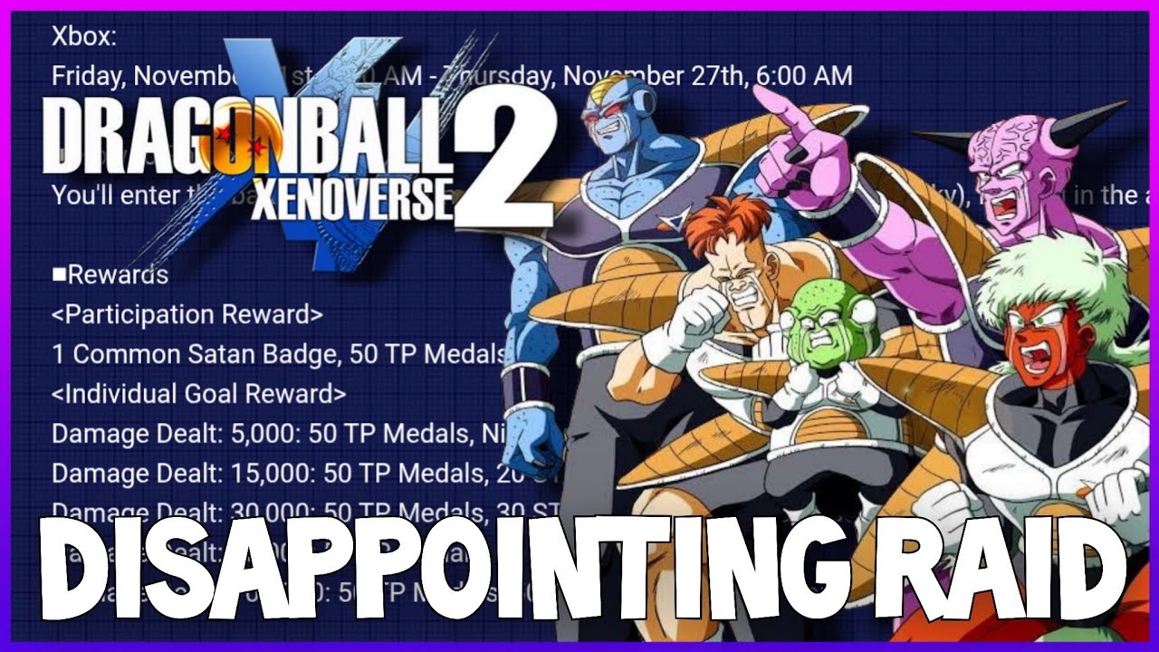 GINYU FORCE RAID REWARDS IN XENOVERSE 2