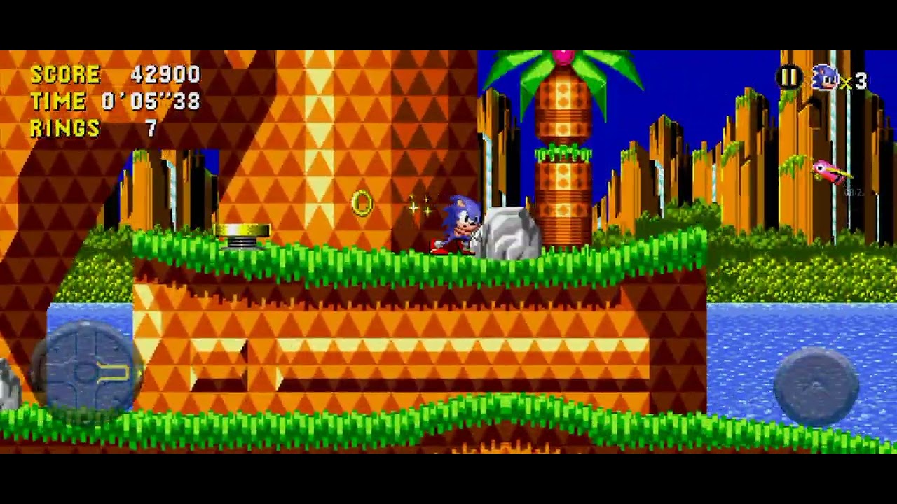 Jogando sonic CD ( desculpa no final do vídeo deu erro de ternet ) .