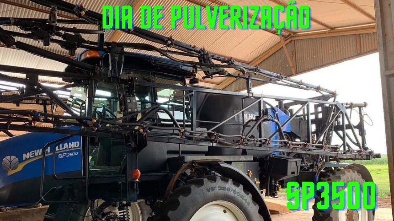 Pulverizando com o New Holland SP3500