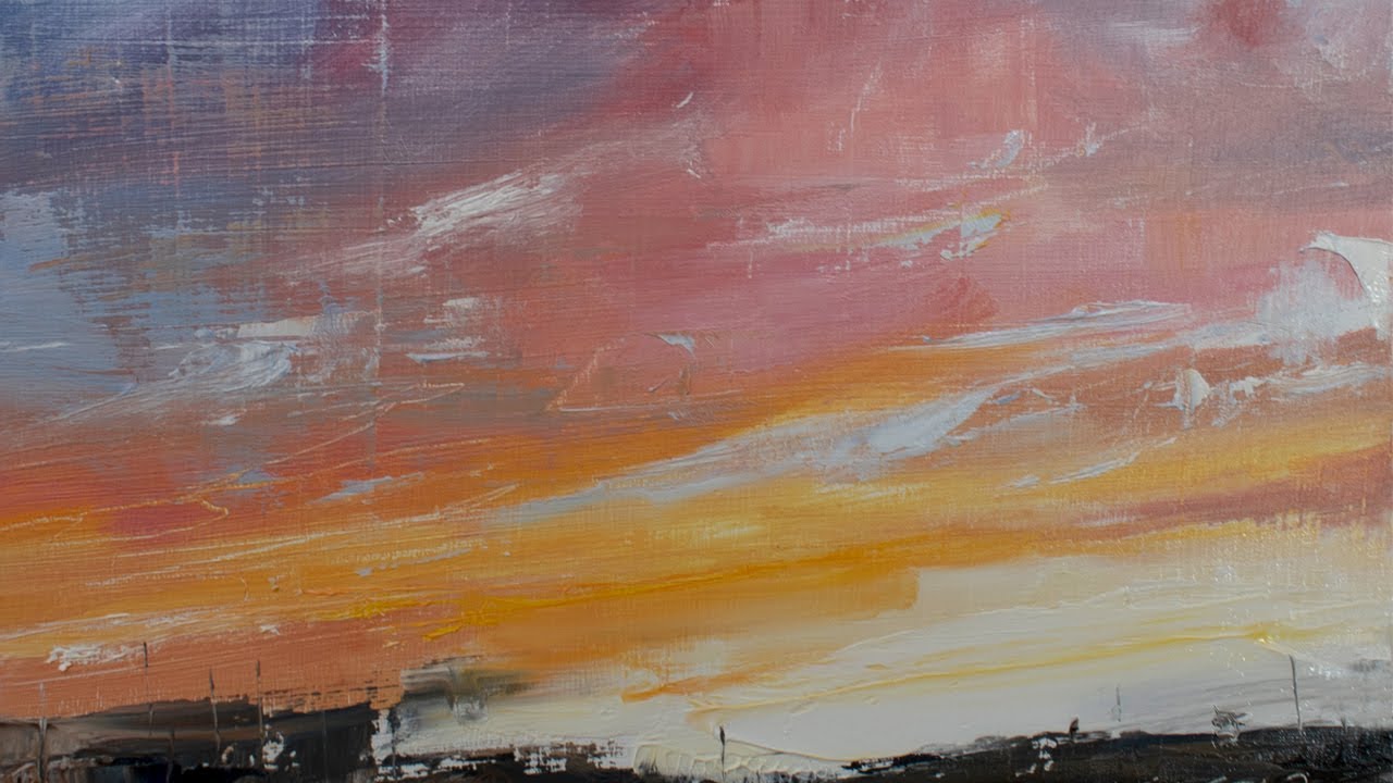 How to Paint a Sunset Sky | Full Tutorial
