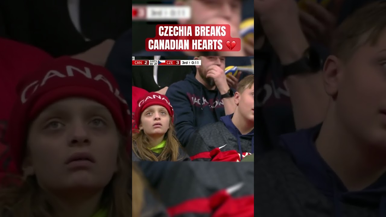 Czechia scores the go-ahead goal with 11 seconds to go, eliminating Canada from the #WorldJuniors