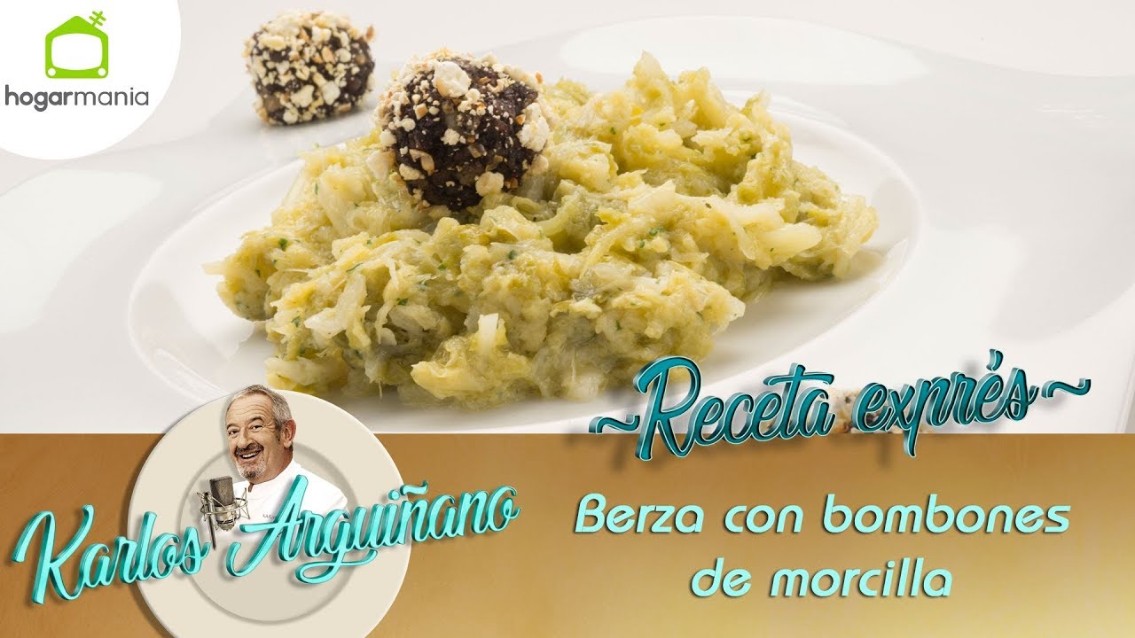 Receta de Berza con bombones de morcilla por Karlos Arguiñano