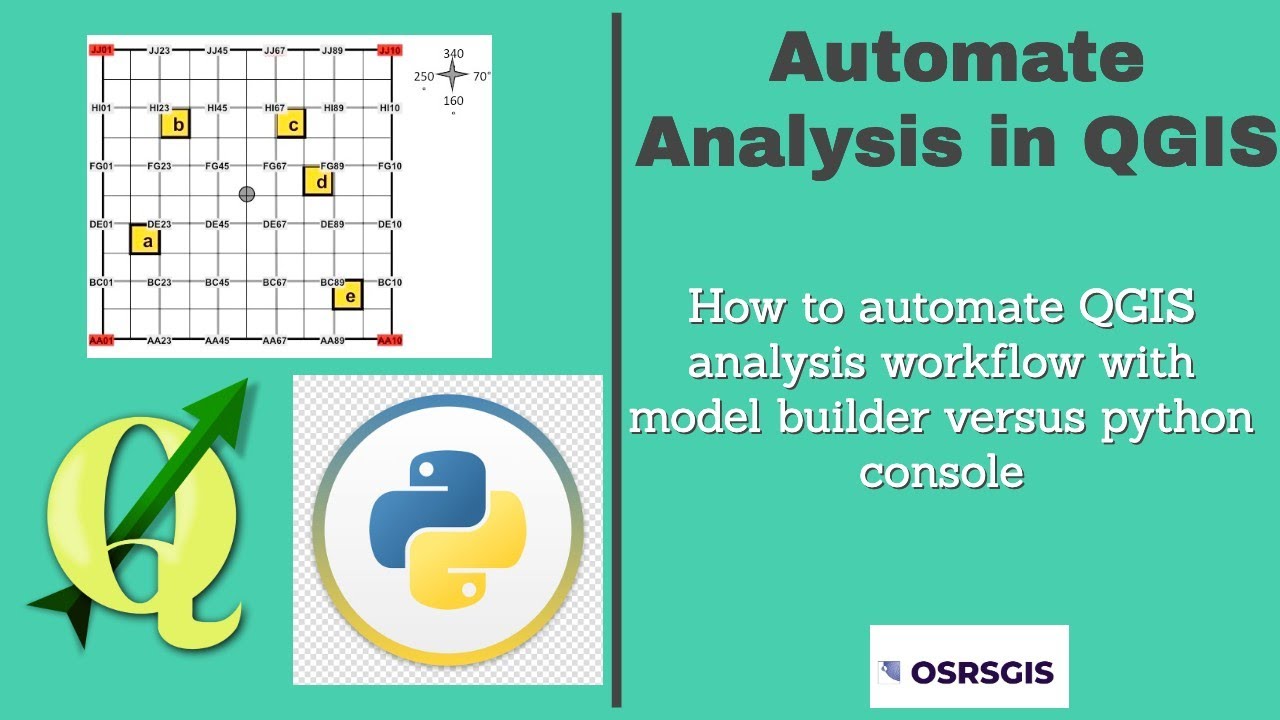 Automate Workflow in QGIS | How to automate QGIS analysis workflow with graphical modeler and Python