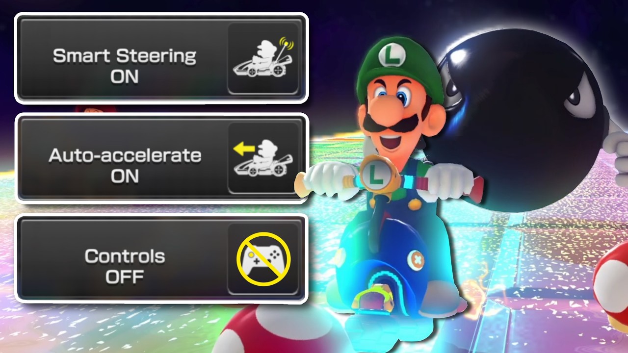 Can Luigi Win by Doing Absolutely Nothing? | Mario Kart 8 Deluxe