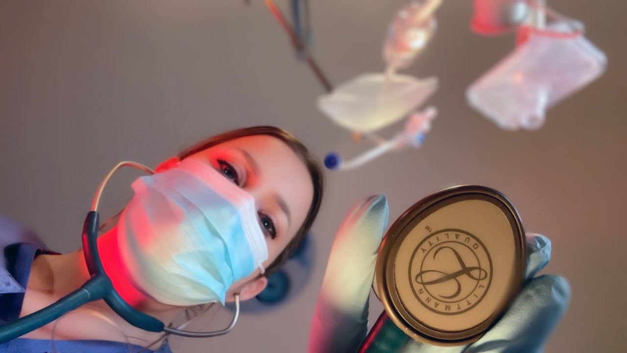 ASMR Hospital ER  🌩 You Were Struck by Lightning | Measuring Your Head, Full Body Exam