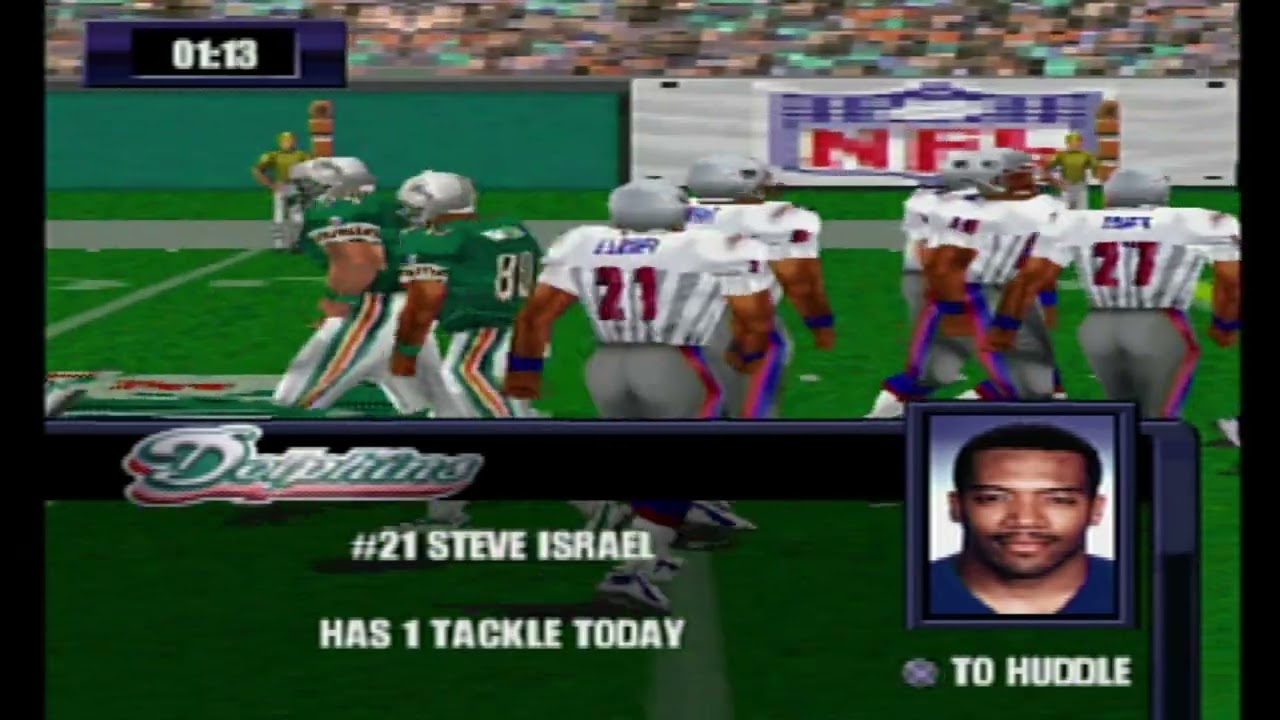 NFL Gameday 2000 Dolpins vs Patriots