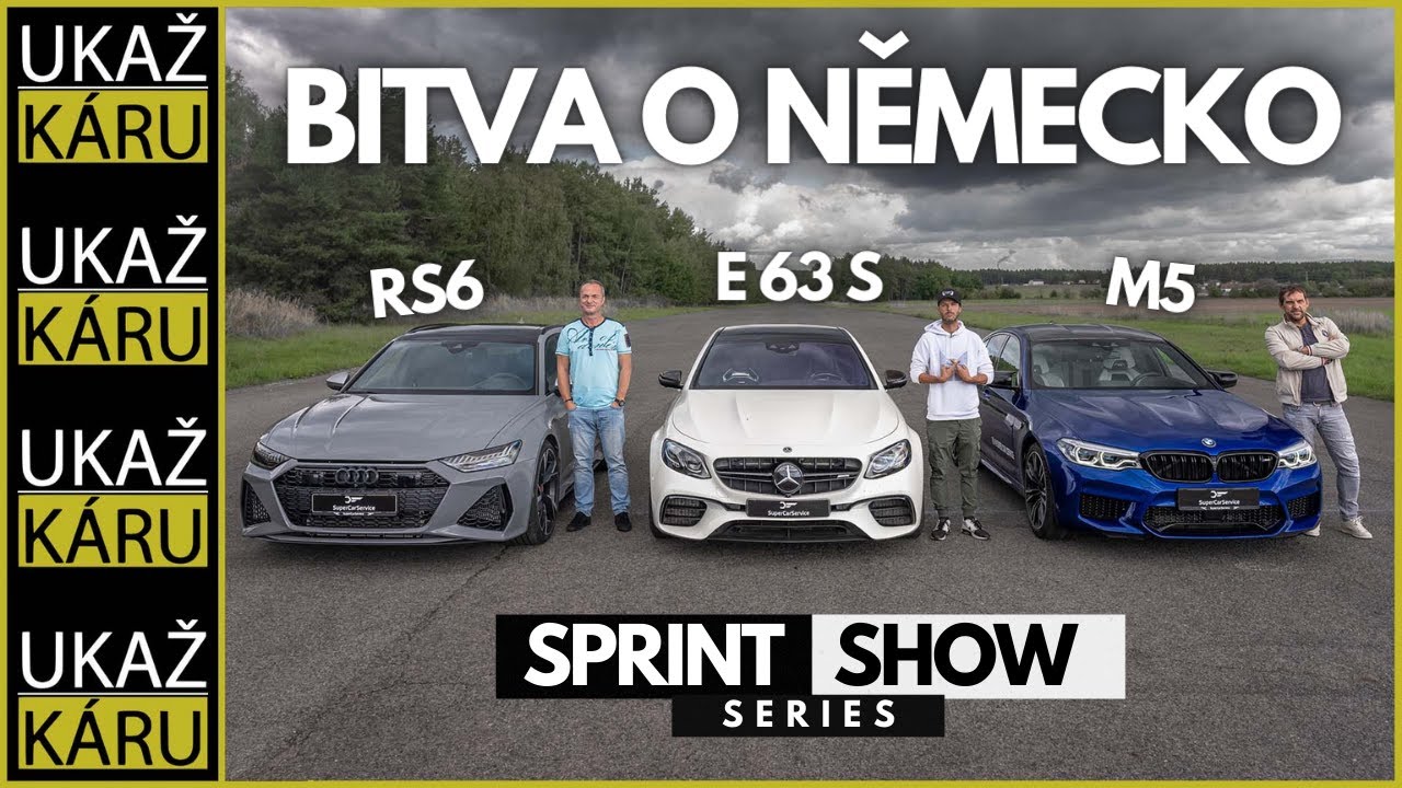 4K | RS6 vs. E 63 S vs. M5 | NECHŤ HRY ZAPOČNOU | KDO SE STANE KR&Aacute;LEM SPRINTU?