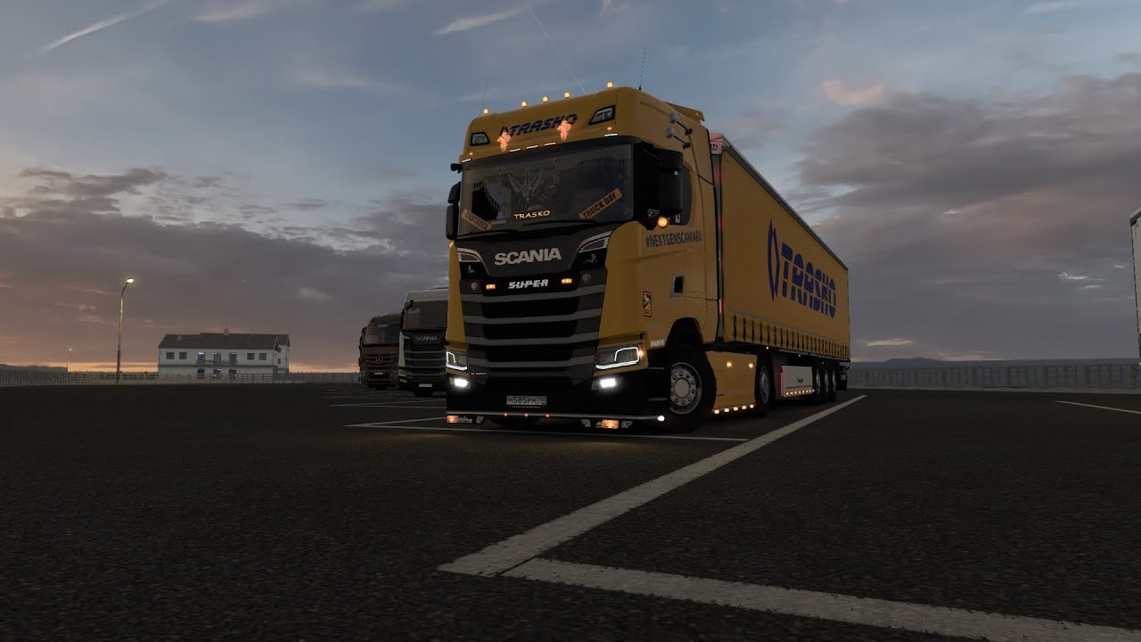 🔴Euro Truck Simulator 2. Стрим TRASKO. Выезжаем с Узбекистана в Росиию. Продолжение.