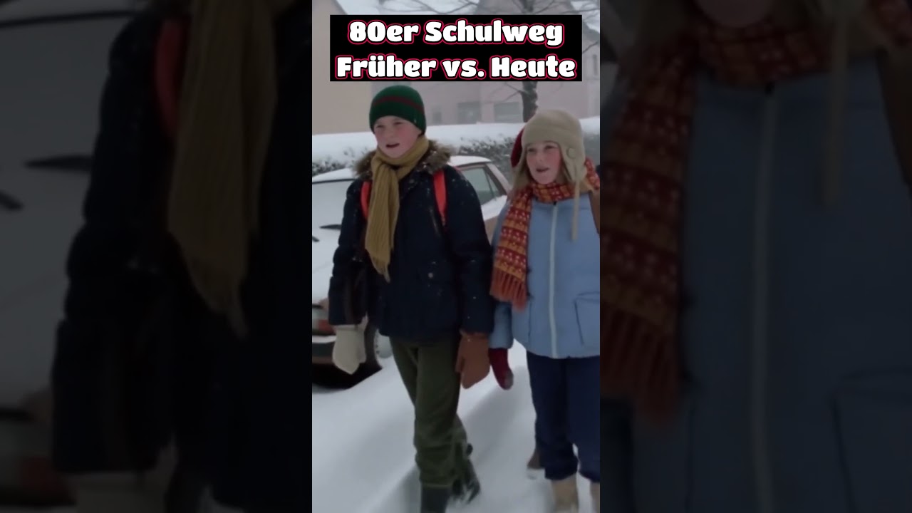80er Schulweg Fr&uuml;her vs Heute  #80er  #nostalgie  #schule