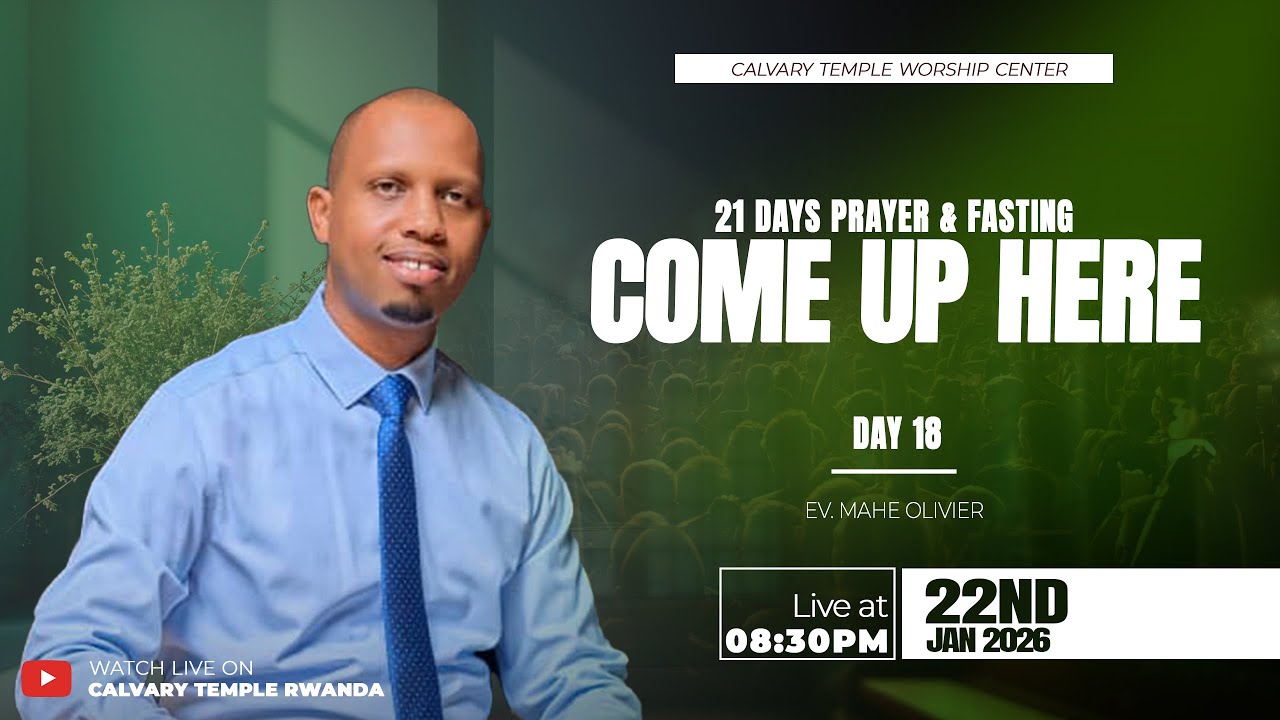 DAY 18 OF 21 DAYS | COME UP HERE || With  EV. MAHE OLIVIER