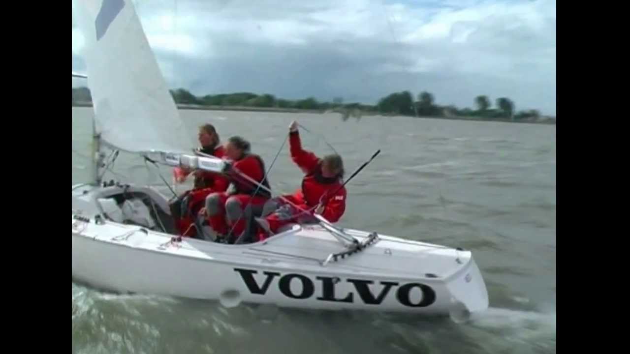 Yngling Boat handling deel3: Bovenboei ronding