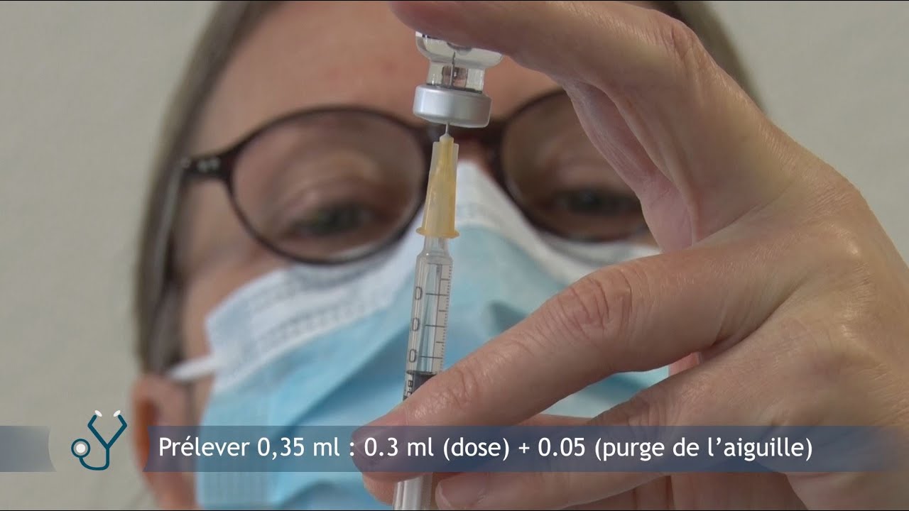 Préparation de doses de vaccins - Covid-19