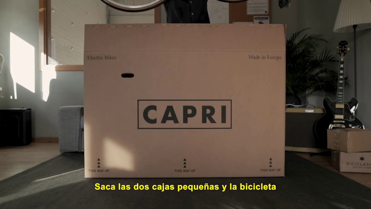 CAPRI BIKES - como montar tu nueva Bicicleta El&eacute;ctrica Capri  Biciclasica.com