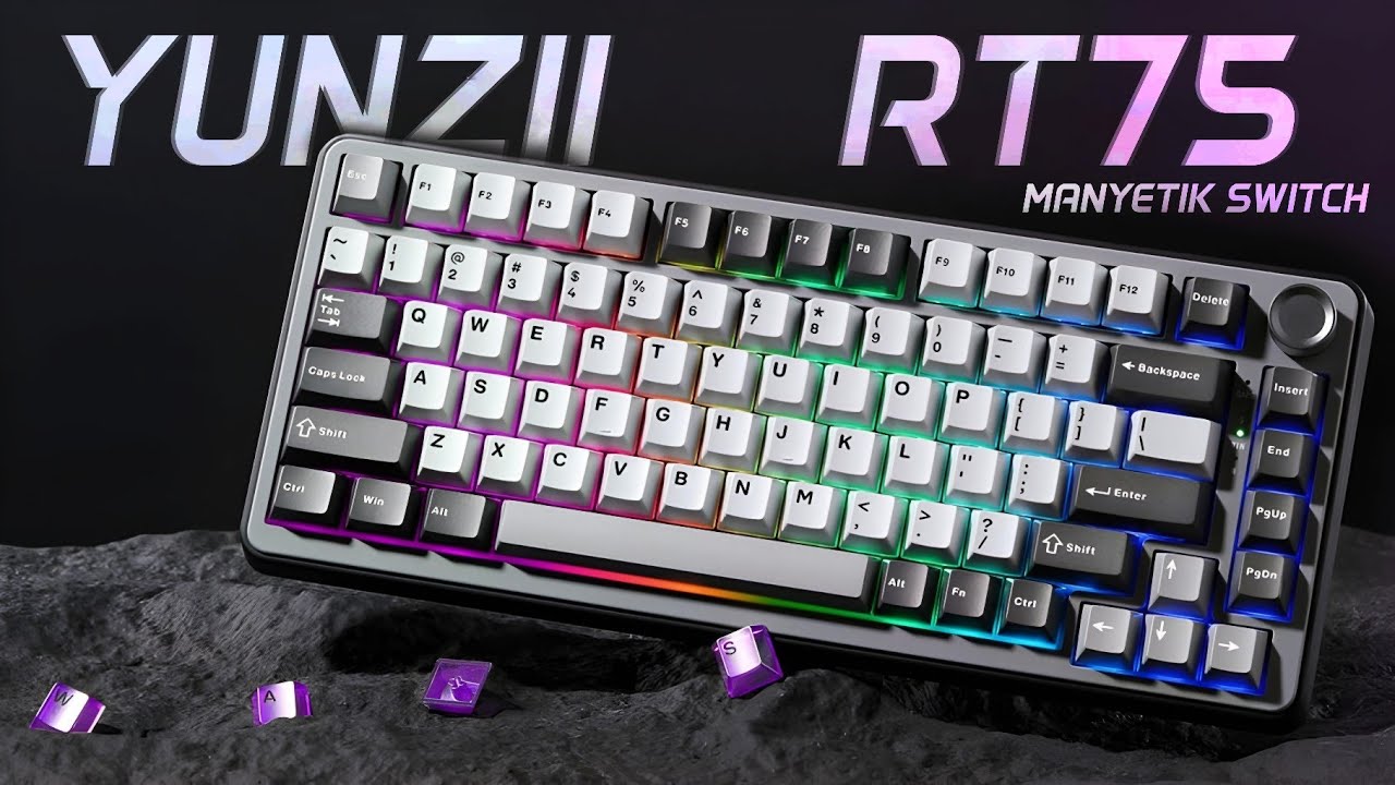 BU OYUNCU KLAVYESİ HARİKA! MANYETİK SWİTCHLİ YENİ OYUNCU KLAVYEM! Yunzii RT75