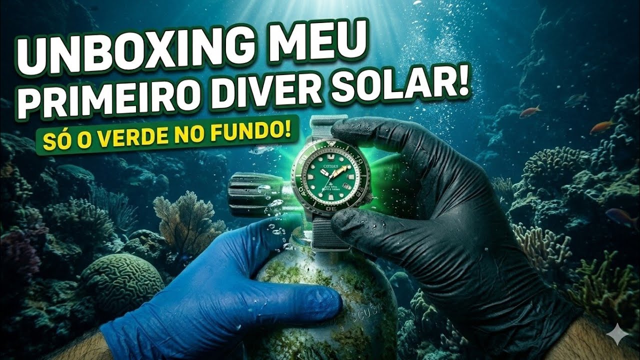 Unboxing Citizen Promaster Diver – Clássico relógio de mergulho da Citizen